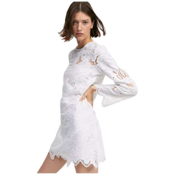 H&M Short Lace Dresses for Women / White / Size L - Picture 3 of 8